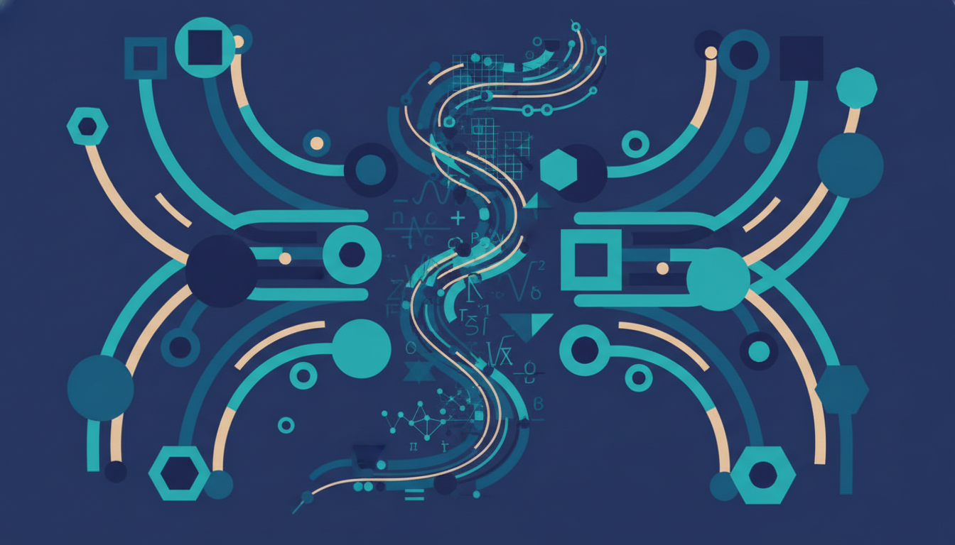 Illustrated cover for the course “Math for AI: From Zero to Model Intuition”