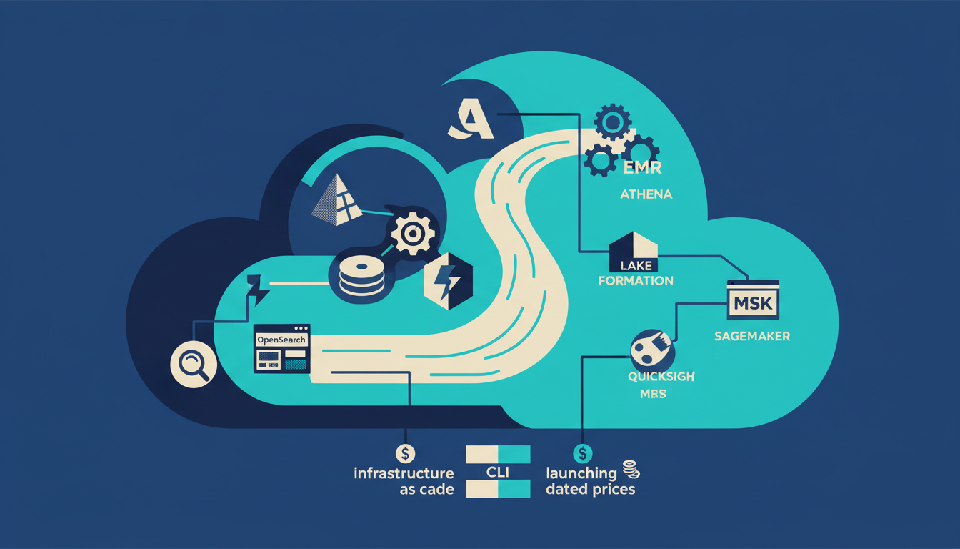 Illustrated cover for the course “Cloud Pro: AWS Analytics: Choose, Compare and Launch”