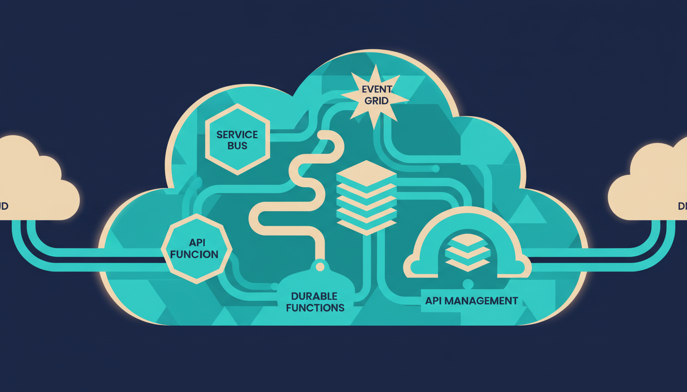 Illustrated cover for the course “Cloud Pro: Azure Integration: Choose, Compare and Launch”