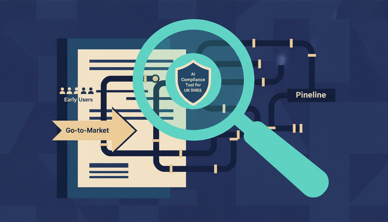 Illustrated cover for the course “AI Product Go-to-Market: From Early Users to Pipeline”