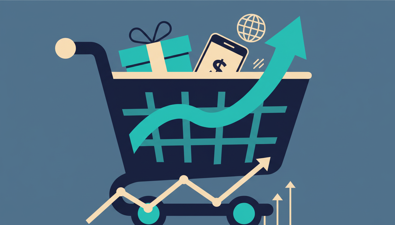 Illustrated cover for the course “Google Shopping Mastery: Merchant Center to Sales”