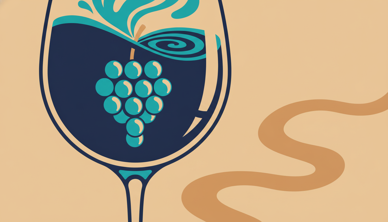 Illustrated cover for the course “Wine Tasting 101: From Grape to Glass”