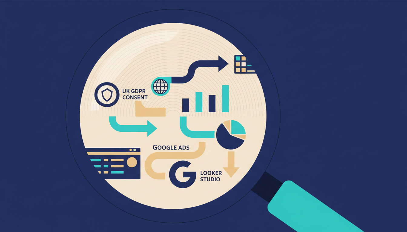 Illustrated cover for the course “Measuring Your Website with Google Analytics 4”