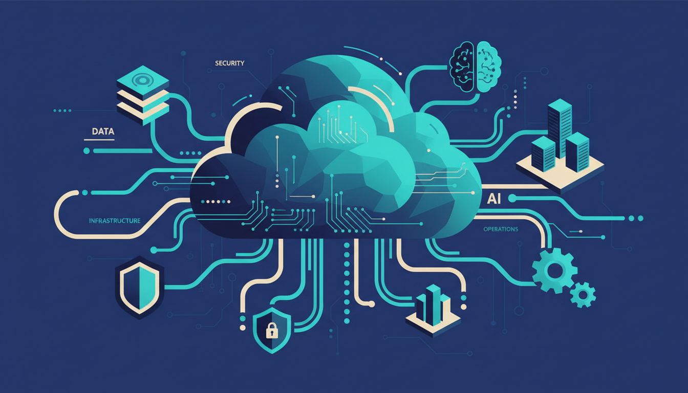 Illustrated cover for the course “Google Cloud Digital Leader Exam Prep”