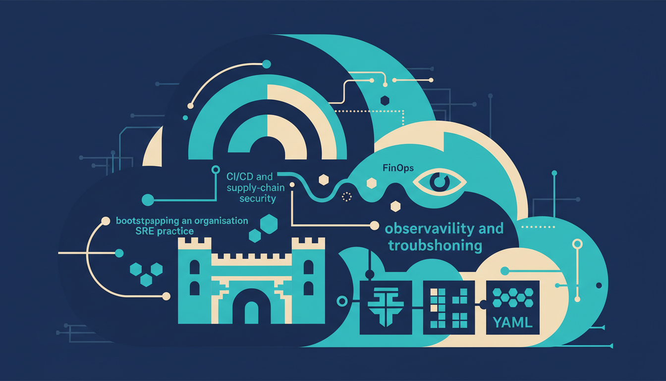 Illustrated cover for the course “Google Cloud Professional Cloud DevOps Engineer Exam Prep”