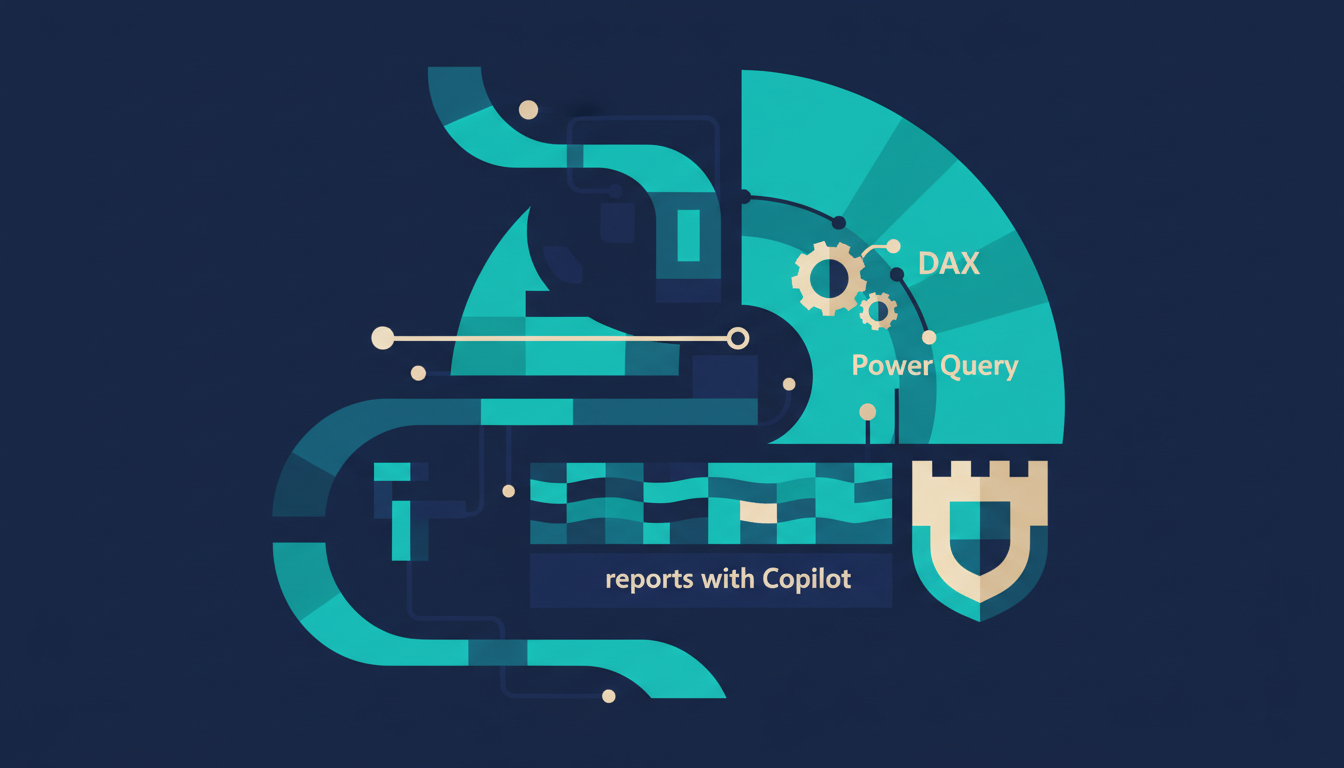 Illustrated cover for the course “Microsoft Power BI Data Analyst (PL-300) Exam Prep”