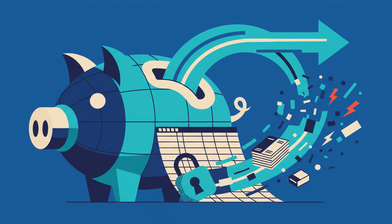 Illustrated cover for the course “Small Business Cash Flow: Forecast, Control, Survive”