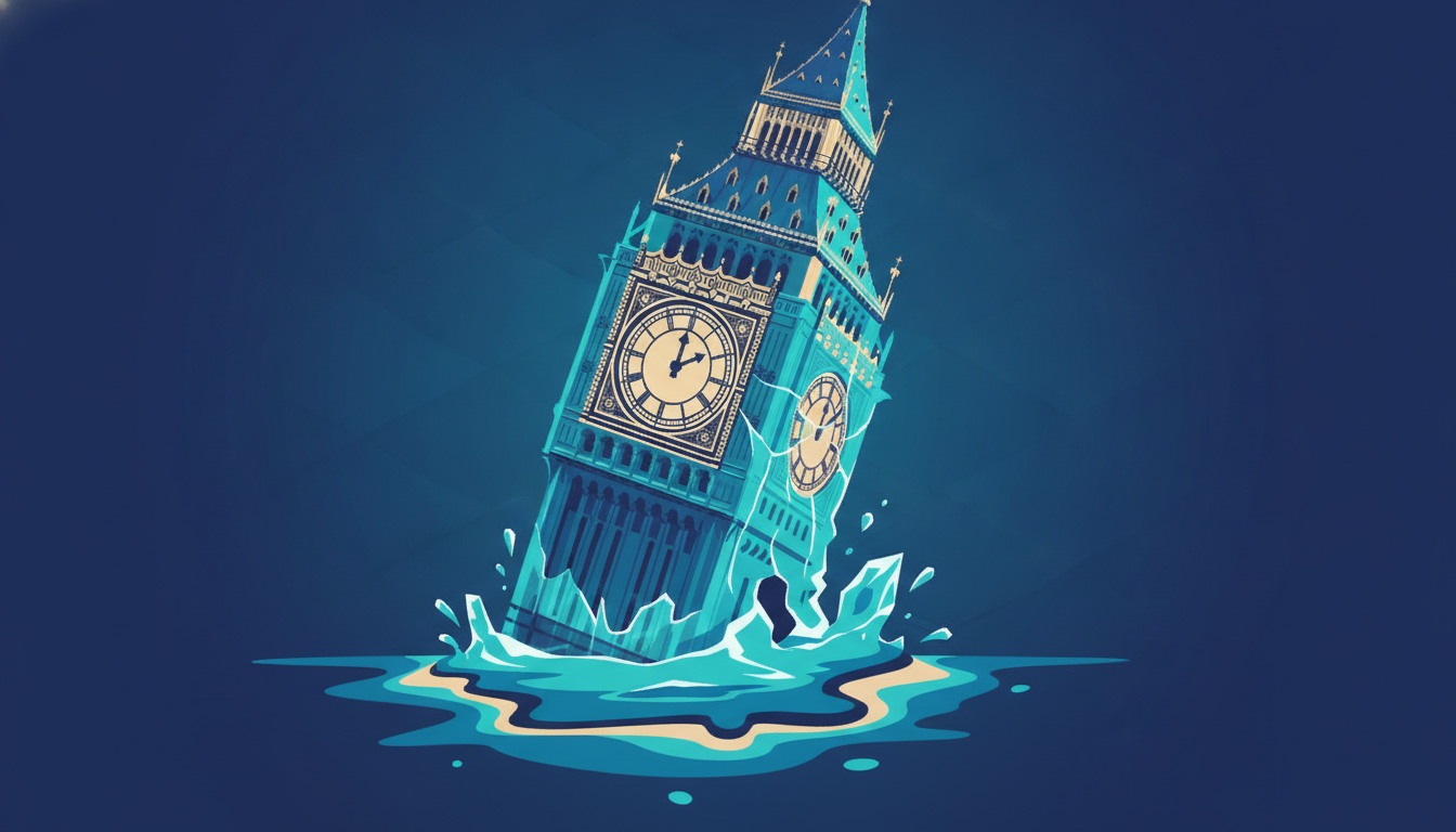 Illustrated cover for the course “Global Warming in the UK: A Starter Guide”