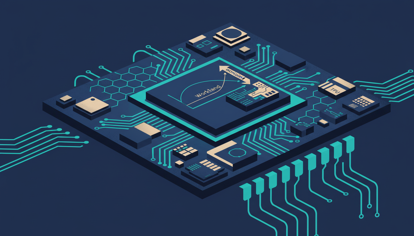 Illustrated cover for the course “Right Chip, Right Job: CPUs, GPUs, TPUs and Beyond”