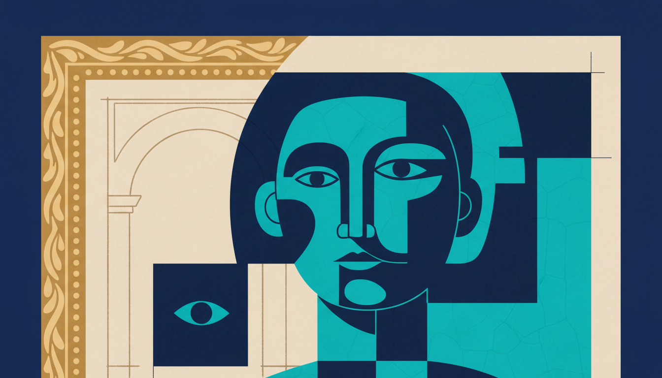 Illustrated cover for the course “Reading Paintings: From Renaissance to Modern Art”