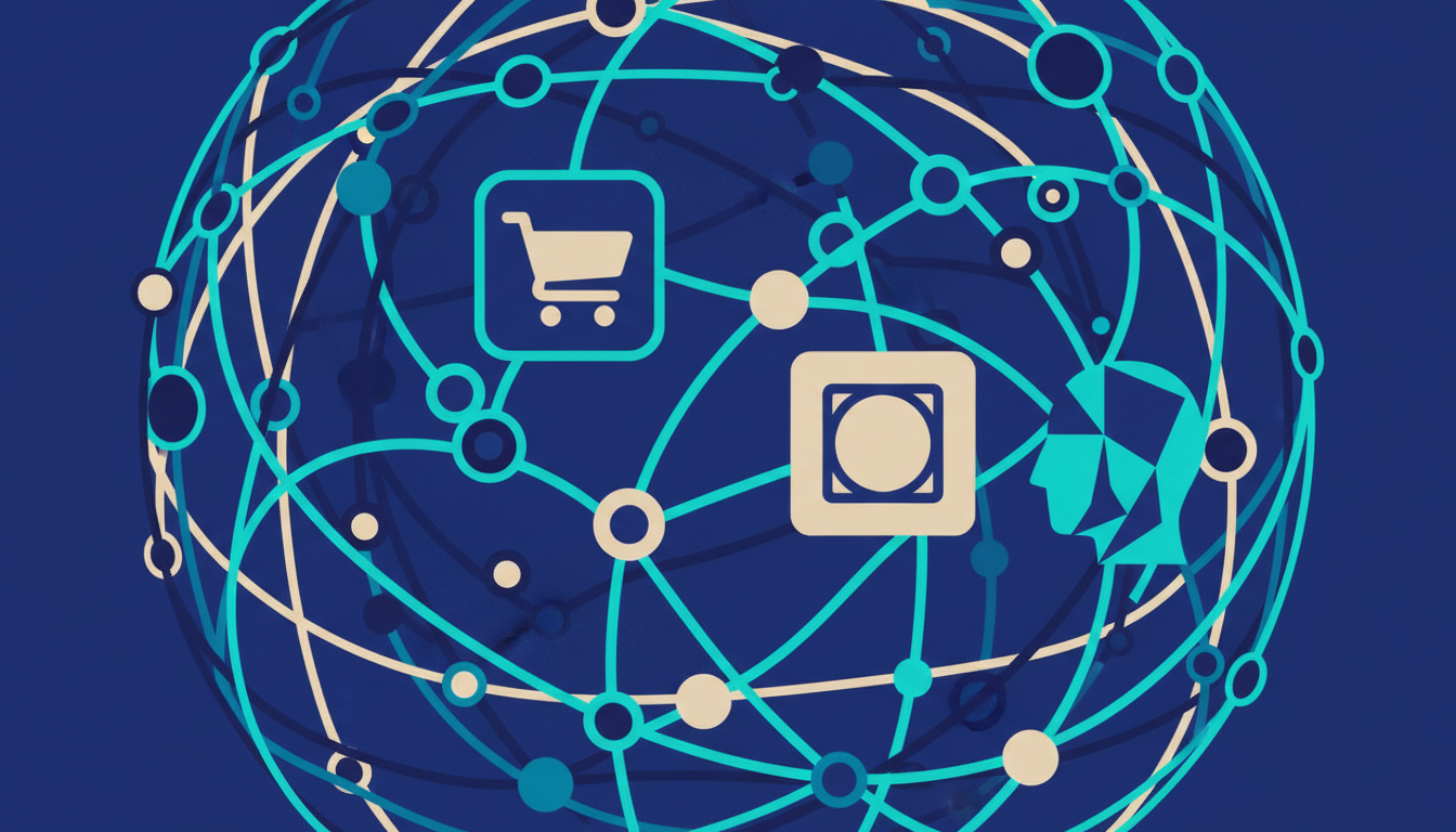 Illustrated cover for the course “Marketing Inside AI Assistants: Ads, Apps and Agents”