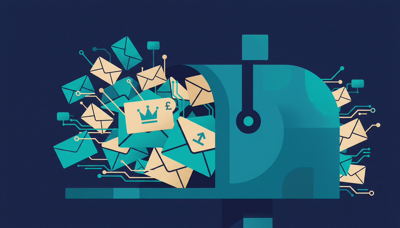 Illustrated cover for the course “Email Marketing for Small Businesses: UK Edition”