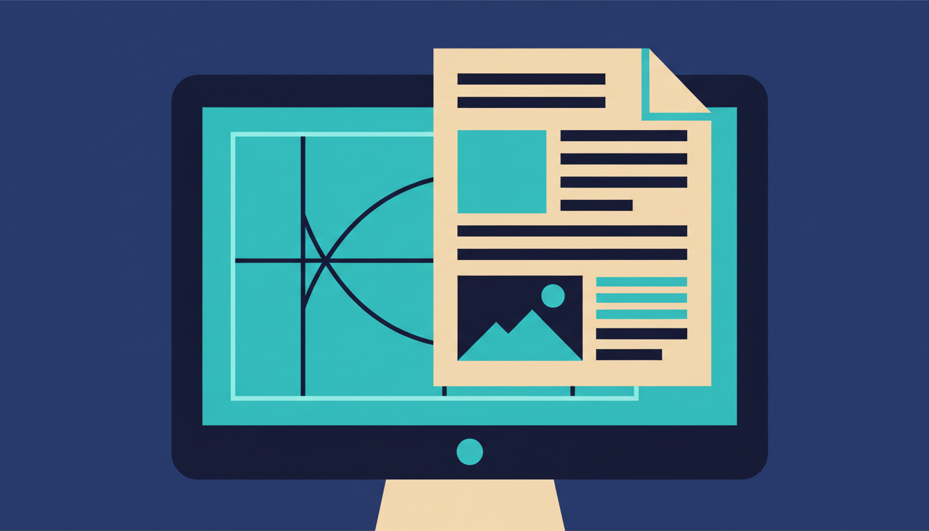 Illustrated cover for the course “Canva for Work: Design Basics to Finished Files”