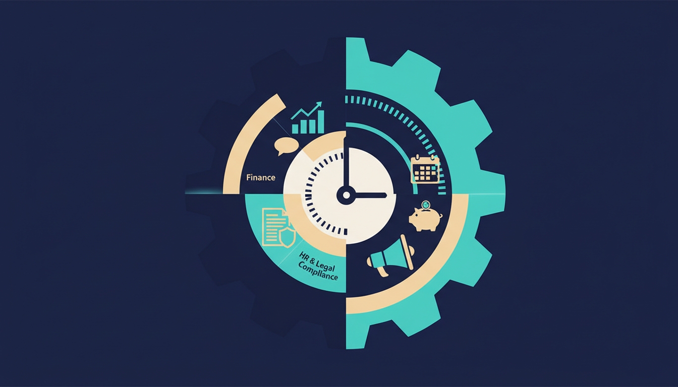 Illustrated cover for the course “Practical AI for Small Businesses: Save Time Safely”