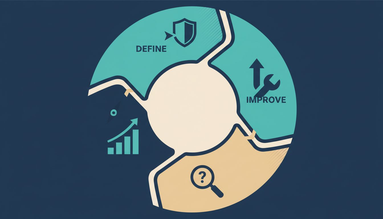 Illustrated cover for the course “Lean Six Sigma Green Belt: Leading DMAIC Projects”