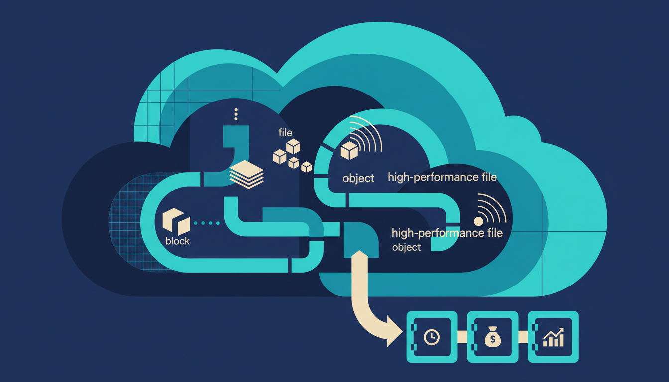 Illustrated cover for the course “Cloud Pro: Google Cloud Storage: Choose, Compare and Launch”