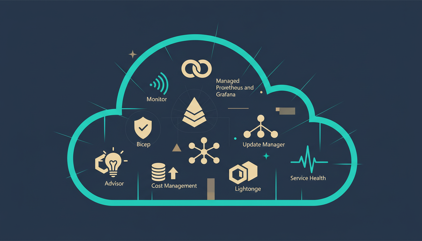 Illustrated cover for the course “Cloud Pro: Azure Management and Monitoring: Choose, Compare and Launch”