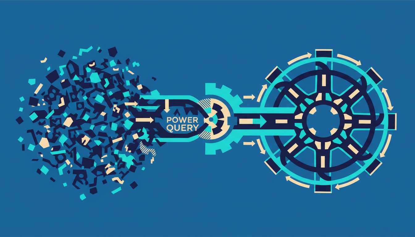 Illustrated cover for the course “Power Query and Power BI Data Modelling That Adds Up”