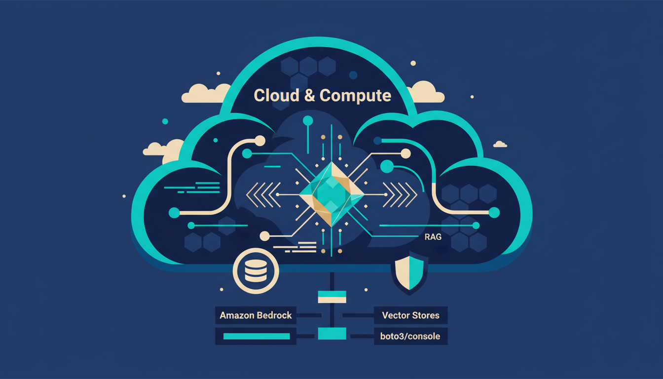 Illustrated cover for the course “AWS Certified Generative AI Developer - Professional (AIP-C01) Exam Prep”