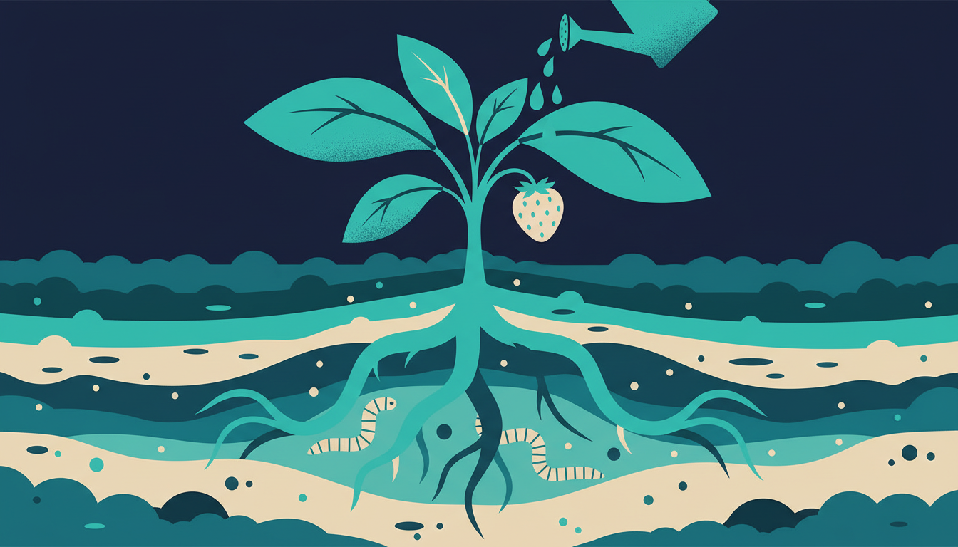 Illustrated cover for the course “Grow Your Own: UK Gardening from the Ground Up”