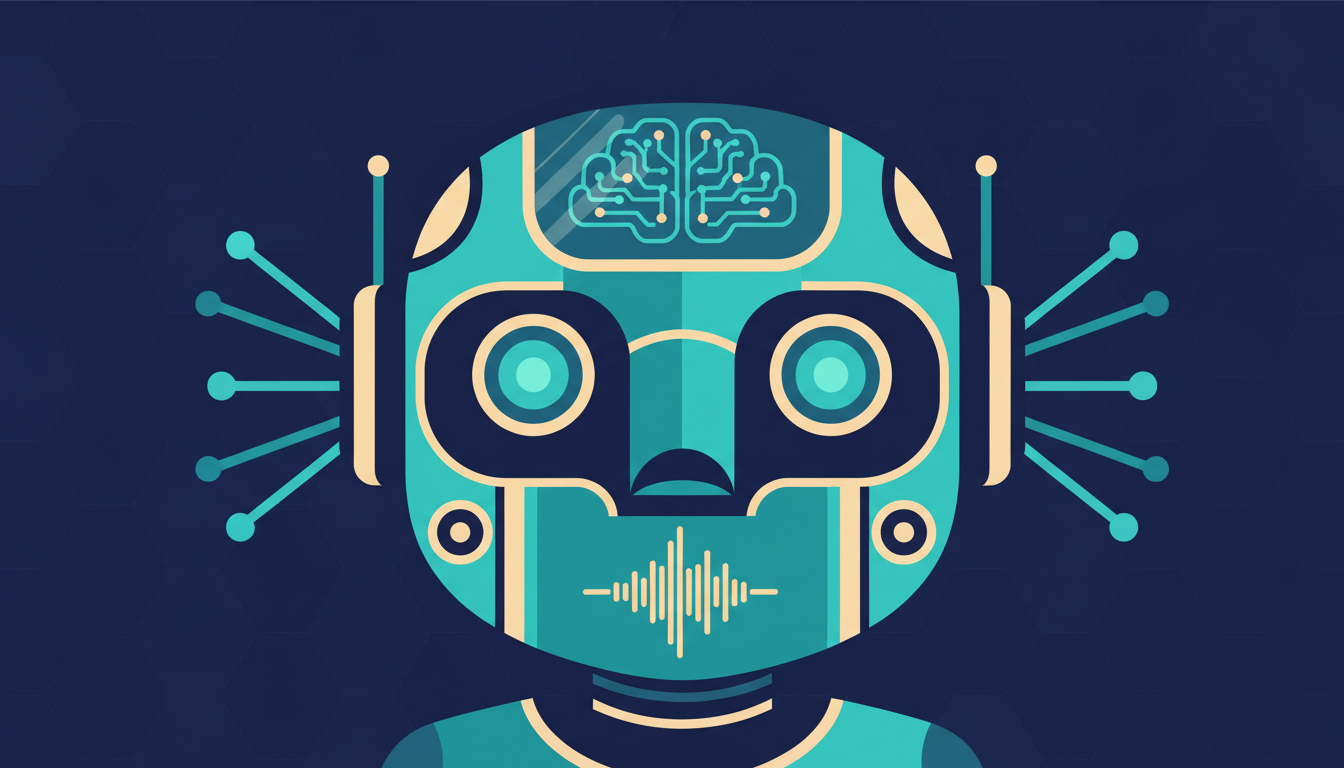 Illustrated cover for the course “AI Without the Jargon: A Calm Beginner's Guide”