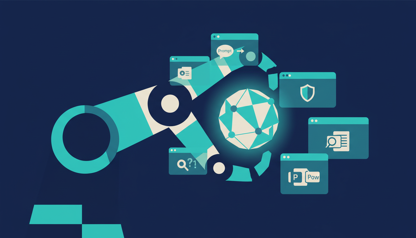 Illustrated cover for the course “Microsoft 365 Copilot at Work: A No-Code Guide”